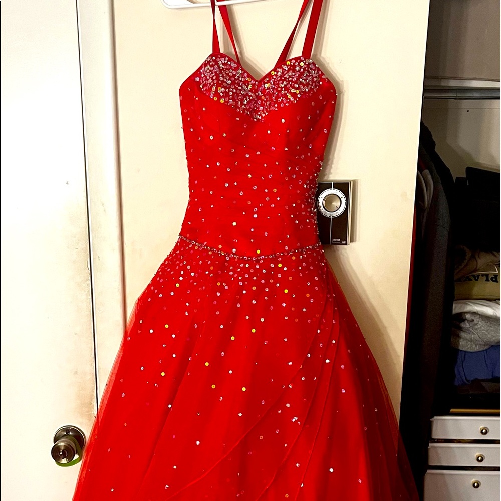 Mori Lee prom dress. Bought at david’s bridal.